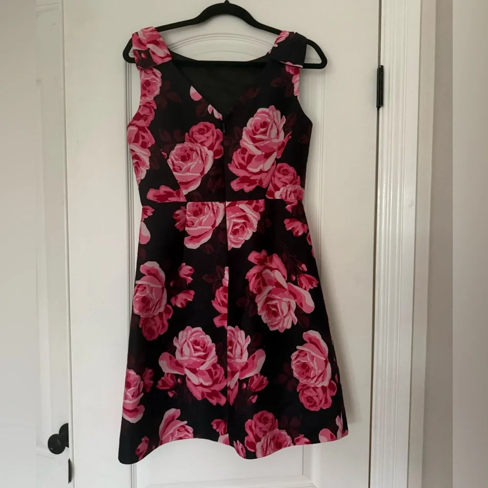 Kate Spade Rambling Roses Floral Lined A Line Dress Formal Wedding Party $348